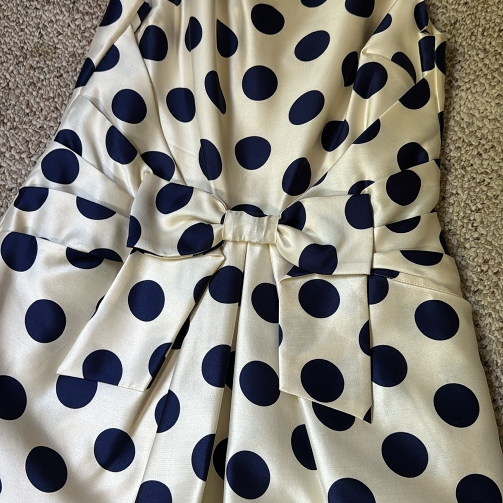 Kate spade silk polka dot bow dress - Picture 2 of 3